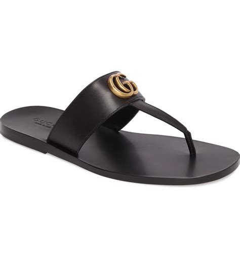 gucci thong sandals black|gucci thong sandals price.